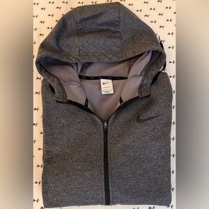 Nike Therma Full Zip Hooded Jacket Charcoal Heather / Black Men’s L